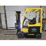 2013 Hyster 4,500lbs Capacity Forklift Electric 48V with sideshift & 3-STAGE MAST and 4 functions