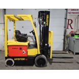 2018 Hyster 5000lbs Capacity Electric Forklift BRAND NEW BATTERY 48V - 4-STAGE 276" load height with