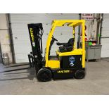 2009 Hyster 45 - 4,500lbs Forklift 4-STAGE MAST Electric - Safety to 2024 with Sideshift 36V -