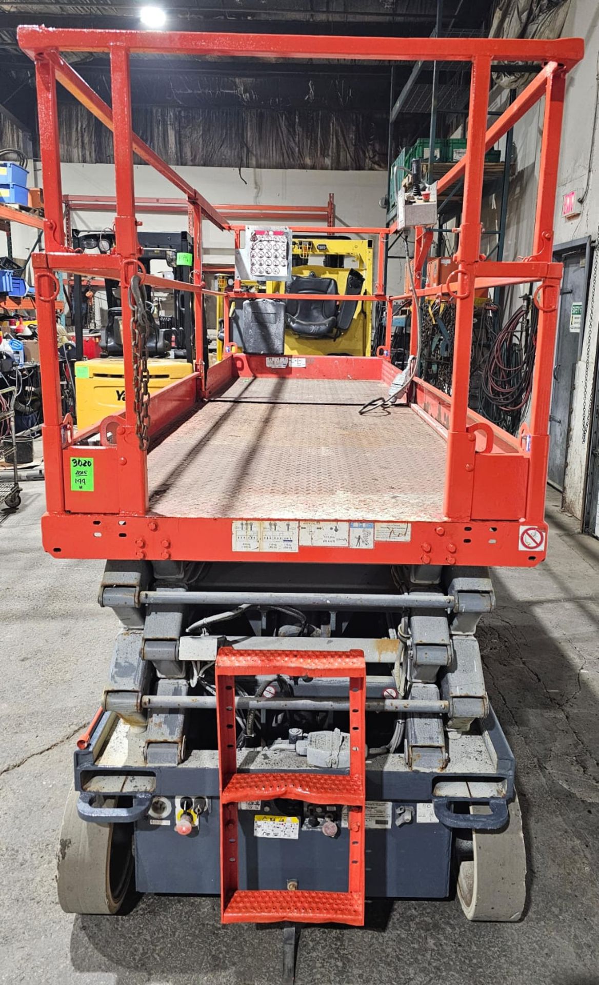 2015 Skyjack III model 4626 Electric Motorized Scissor Lift with pendant controller with - Image 12 of 13