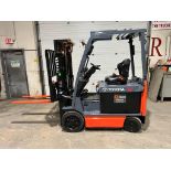2014 Toyota 5,000lbs Capacity Forklift Electric 48V with 48" FORKS with Sideshift & Plumbed for Fork