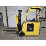 2014 Hyster 4,000lbs Capacity Stand On Electric Forklift with 3-STAGE Mast, sideshift, 36V Battery &