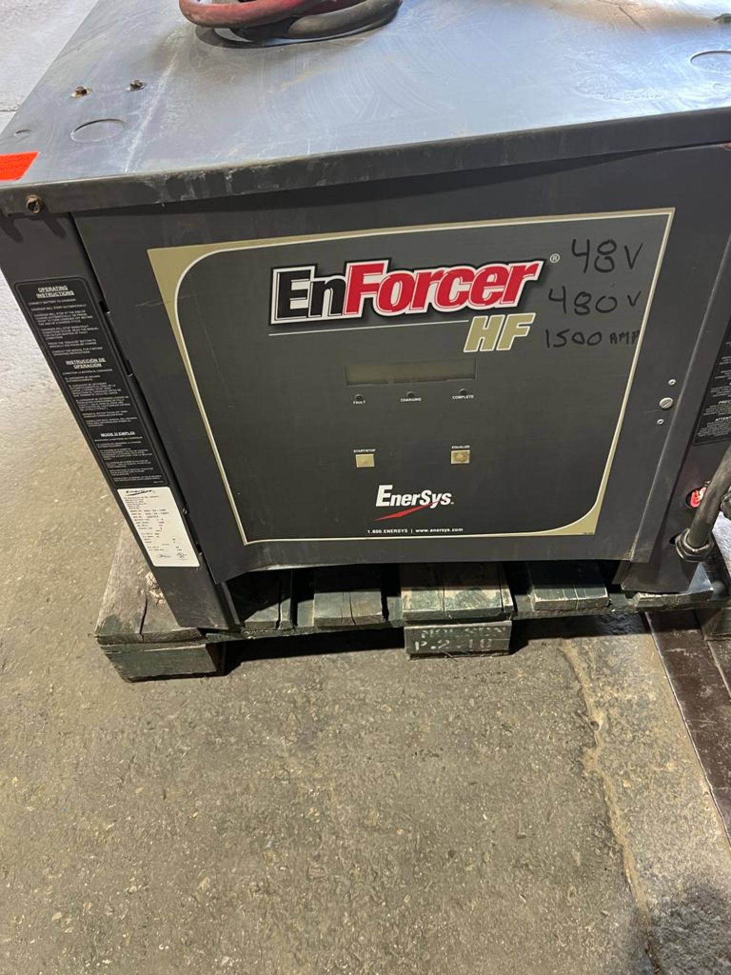 Enersys Enforcer HF Forklift Battery Chrager - 48V - 480V 3 phase input