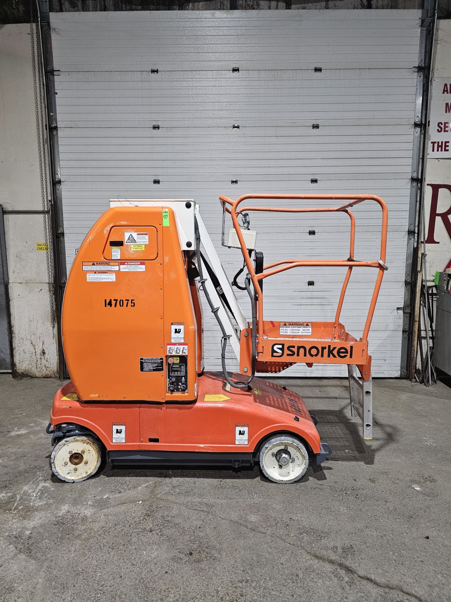 2019 Snorkel Model MB20J Mast Boom Lift Unit ManLift with 26' Working Height 24V Indoor Non- - Image 2 of 11