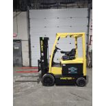 2015 Hyster 5000lbs Capacity Forklift Electric with 48v Battery & 3-STAGE MAST with Sideshift with