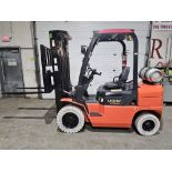 2016 Utilev 5,000lbs Capacity LPG (Propane) OUTDOOR Forklift with sideshift & 3-STAGE MAST & tires