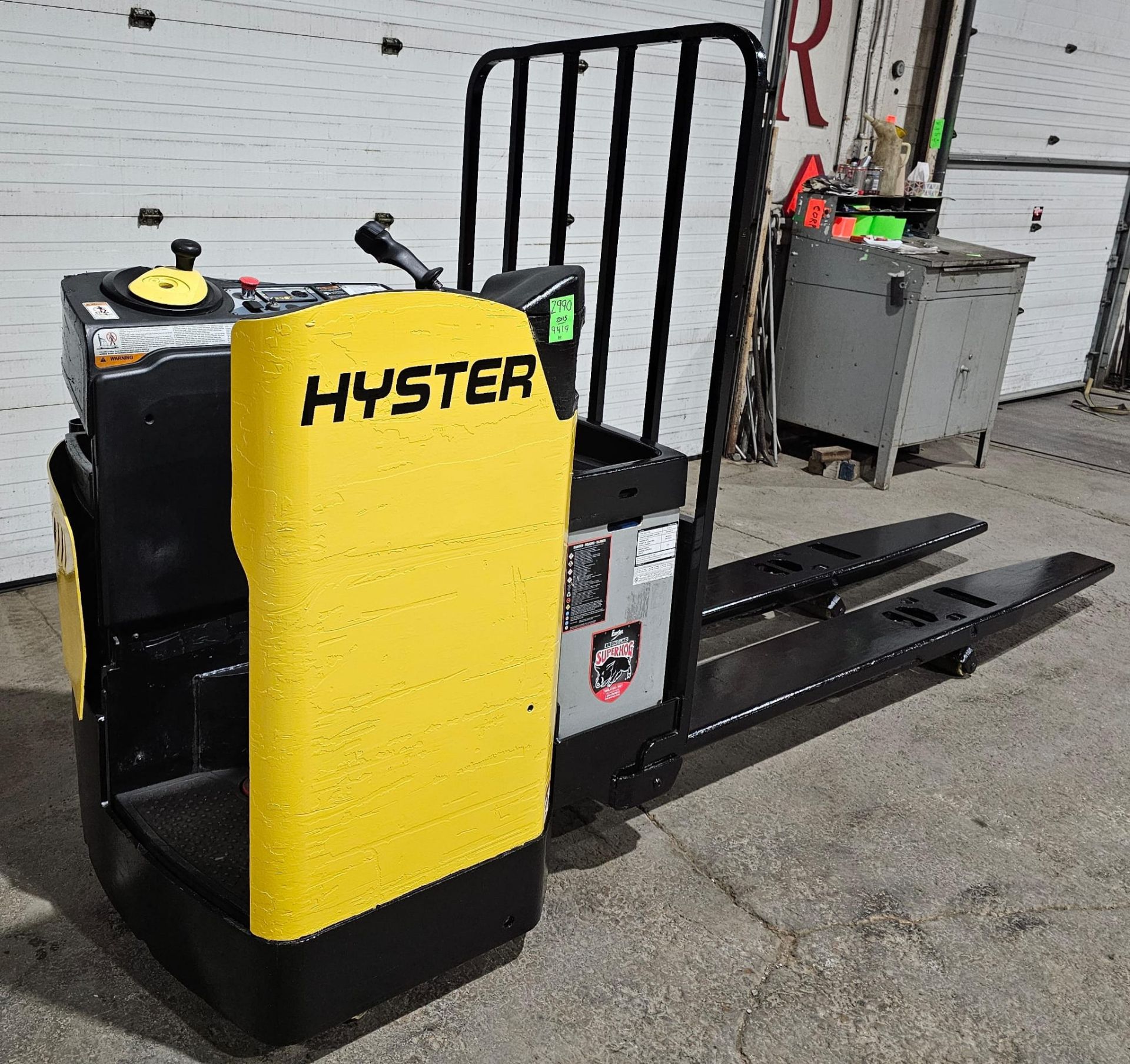 2015 Hyster Long John RIDE ON 8000lbs capacity 96" Forks Powered Pallet Cart 24V - Ride on - Image 4 of 5