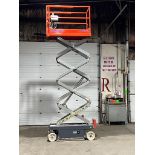 2013 SkyJack III Electric Scissor Lift model 3219 - 19 feet lift, 32 inch width deck with pendant