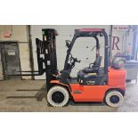 2016 Utilev 5,000lbs Capacity LPG (Propane) OUTDOOR Forklift with sideshift & 3-STAGE MAST & tires