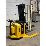 2008 Yale Pallet Stacker Walk Behind 4,000lbs capacity electric Powered Pallet Cart 24V with LOW