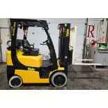 2017 Yale 5,000lbs Capacity LPG (Propane) Forklift sideshift 3-STAGE MAST with 4 functions