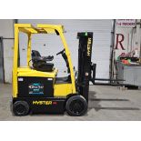 2014 HYSTER 4,500lbs Capacity Forklift Electric 48V with sideshift & 4 function & fittings & 3 -