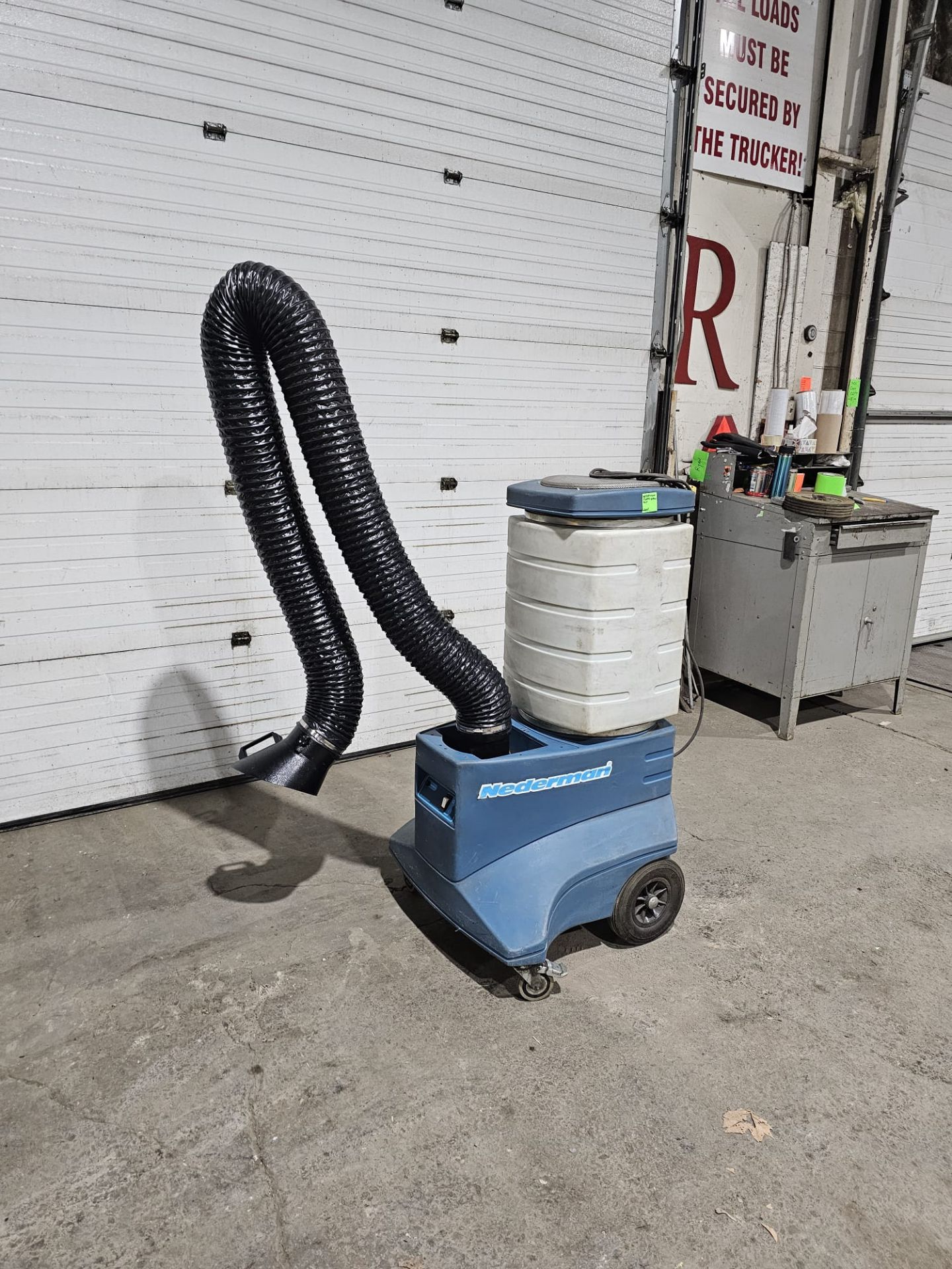 Nederman Fume Extractor Unit with Long Reach Extended Snorkel Arm 120V