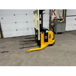 2010 Yale Pallet Stacker Walk Behind 4,000lbs capacity electric Powered Pallet Cart 24V with 3-Stage