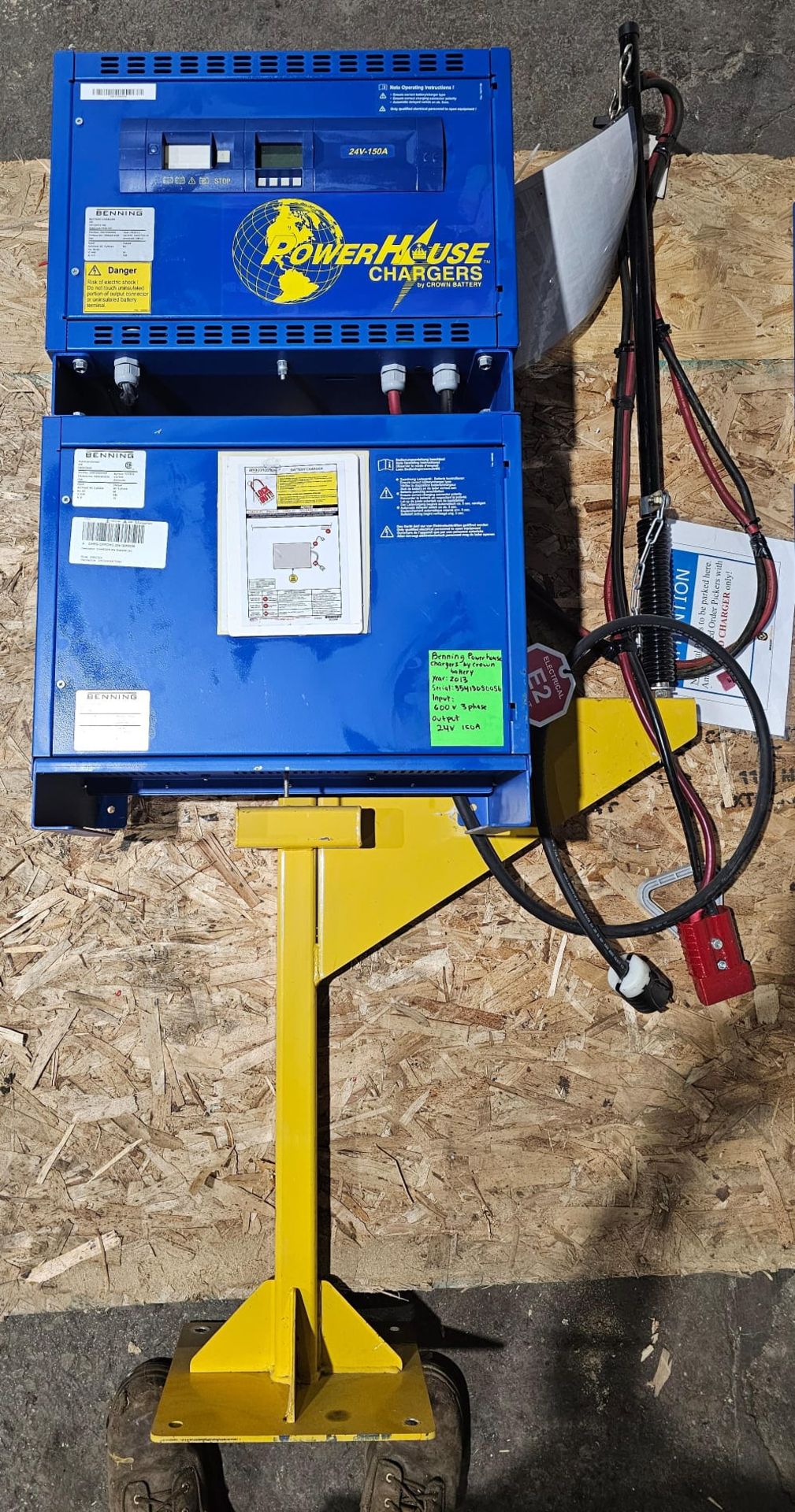 Benning powerhouse Forklift battery charger by crown battery year: 2013 3phase Output: 24v - Image 5 of 6