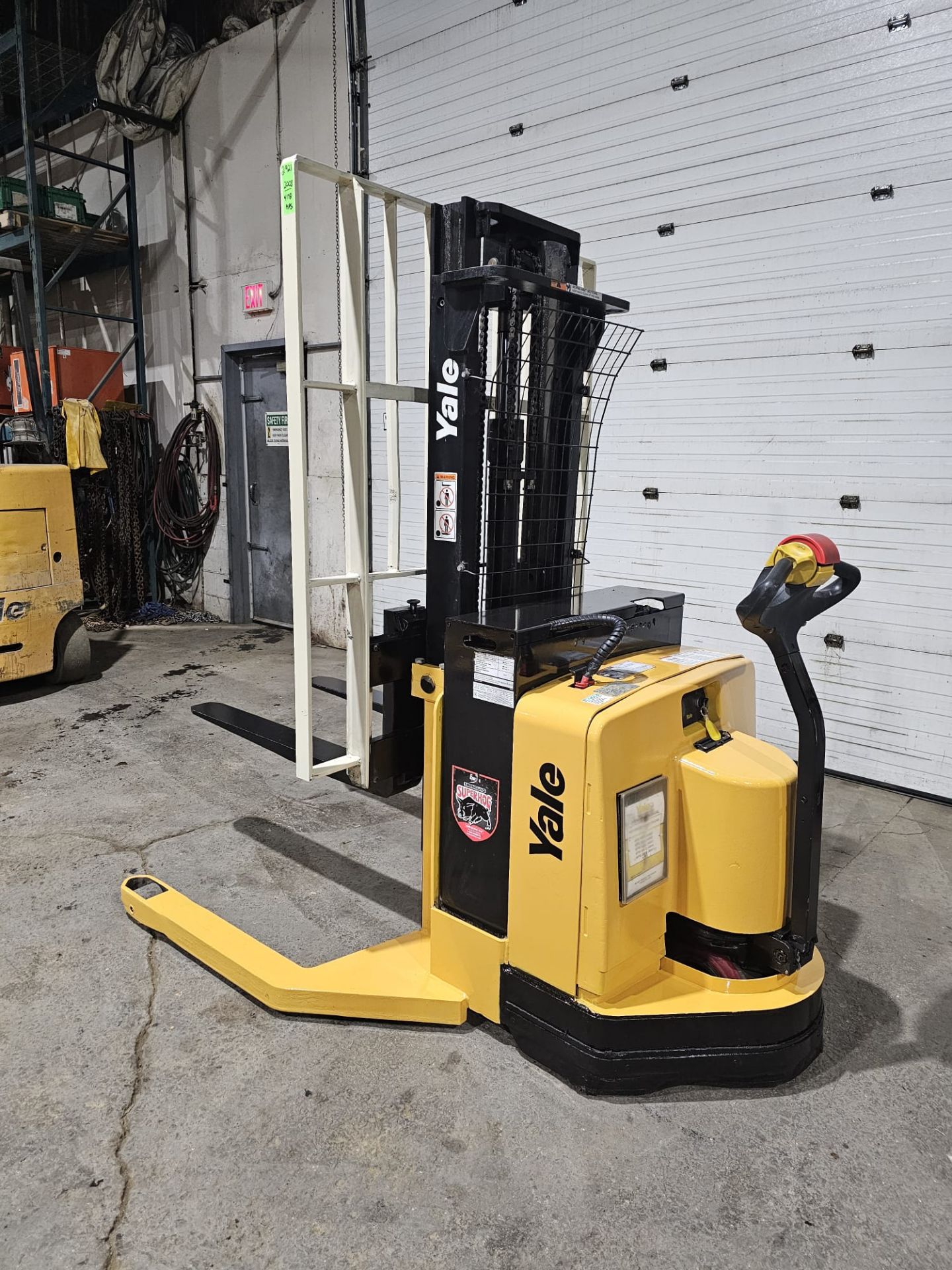 2008 Yale Pallet Stacker Walk Behind 4,000lbs capacity electric Powered Pallet Cart 24V with Low - Image 5 of 6