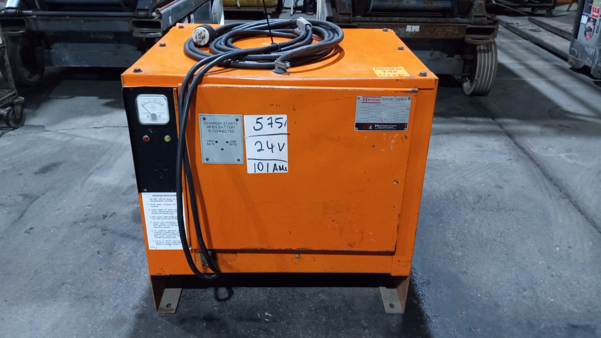Hertner Forklift Battery Charger 24V Unit - 575V Input 3 phase