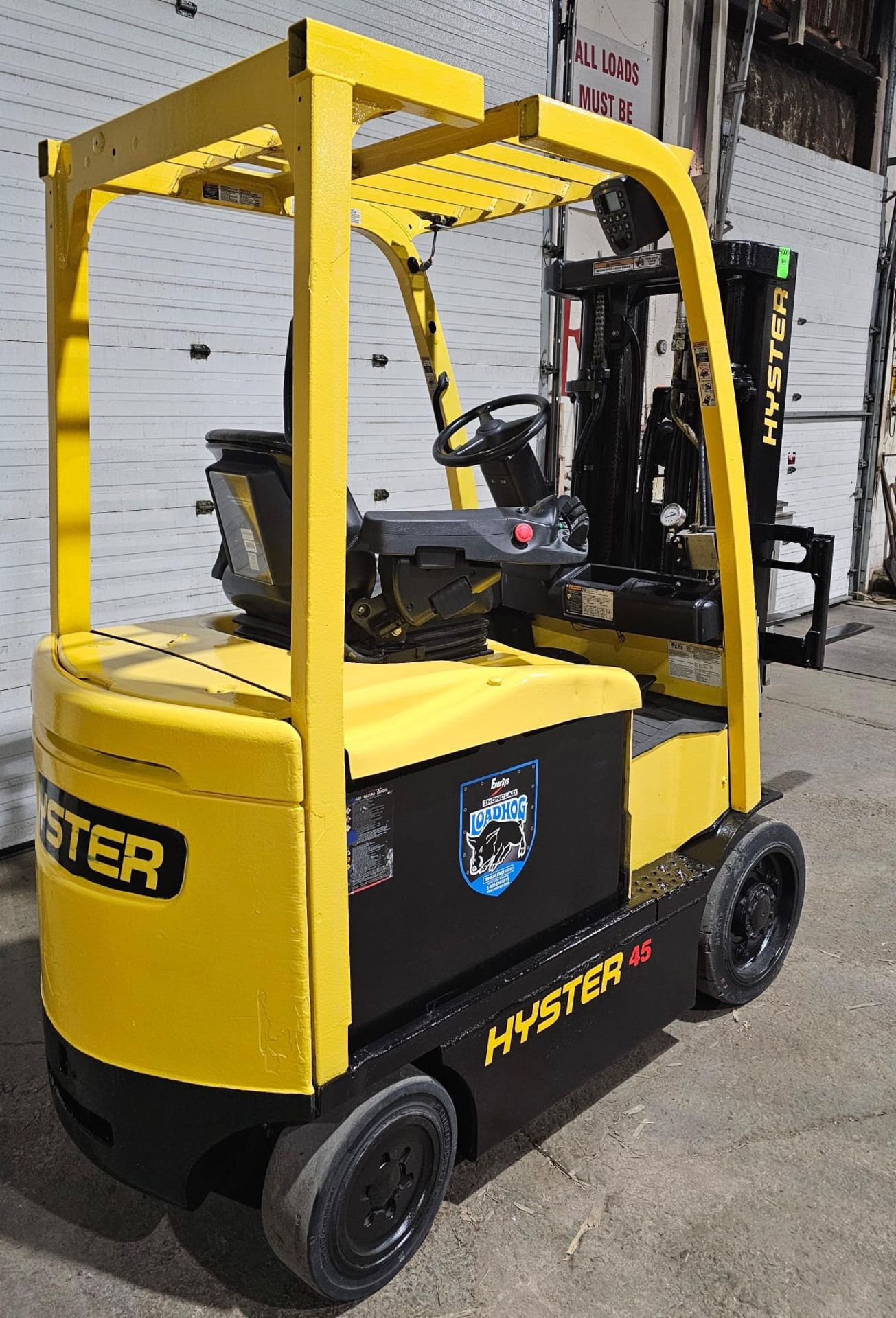 2010 Hyster 4,500lbs Capacity Electric Forklift 48v sideshift 3-STAGE MAST 189" load height - Image 3 of 11