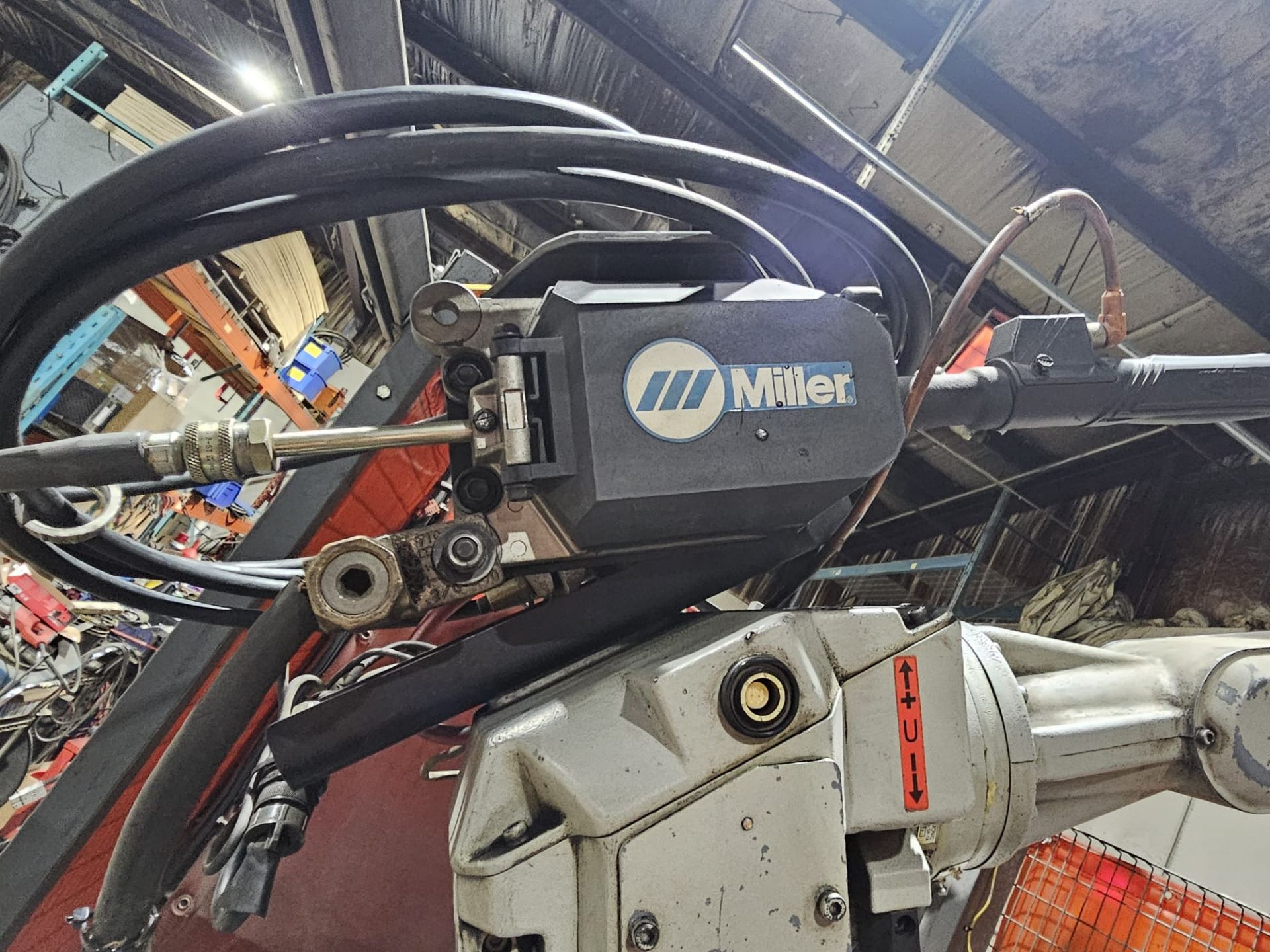 Motoman Model UP-6 Welding Robot Cell with Yasnac Controller, Miller Axcess 450 Welder Tip Cleaner - Image 9 of 26