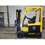 2010 Hyster 4,500lbs Capacity Electric Forklift 48v forklift 3 sideshift 3-STAGE MAST 189" lift
