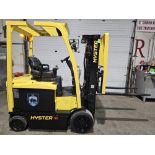 2013 Hyster 5,000lbs Capacity Electric Forklift 48V with sideshift 3-STAGE MAST 189" load height