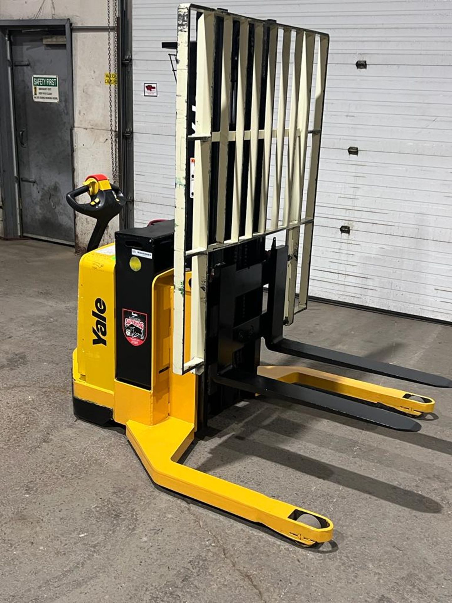 2005 Yale Pallet Stacker Walk Behind 4,000lbs capacity electric Powered Pallet Cart 24V with LOW - Image 4 of 4
