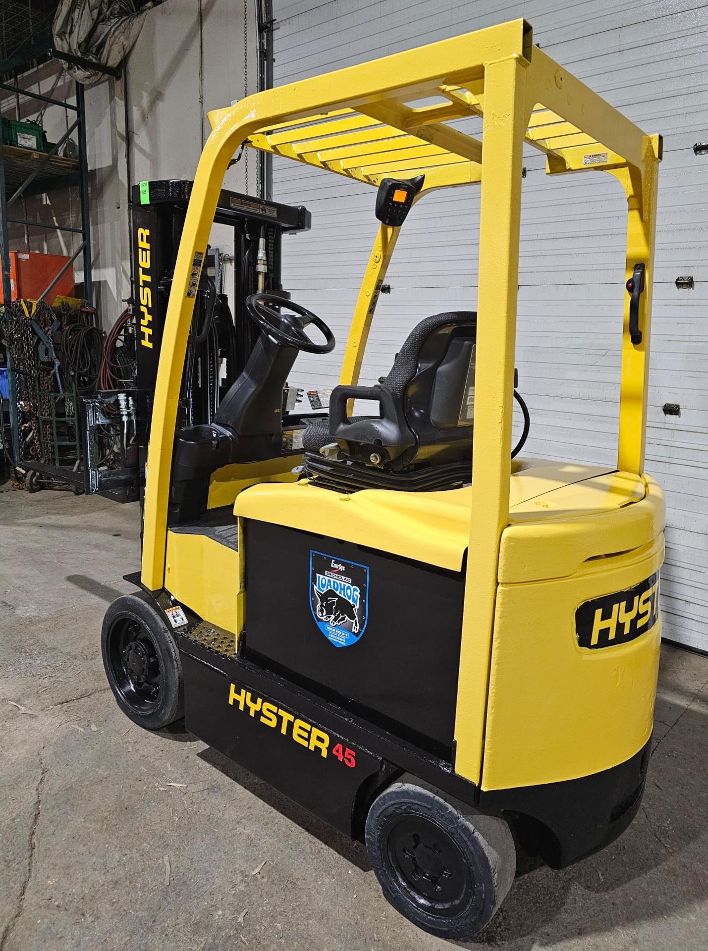 2010 Hyster 4,500lbs Capacity Electric Forklift 48v forklift 3 sideshift 3-STAGE MAST 189" lift - Image 4 of 7