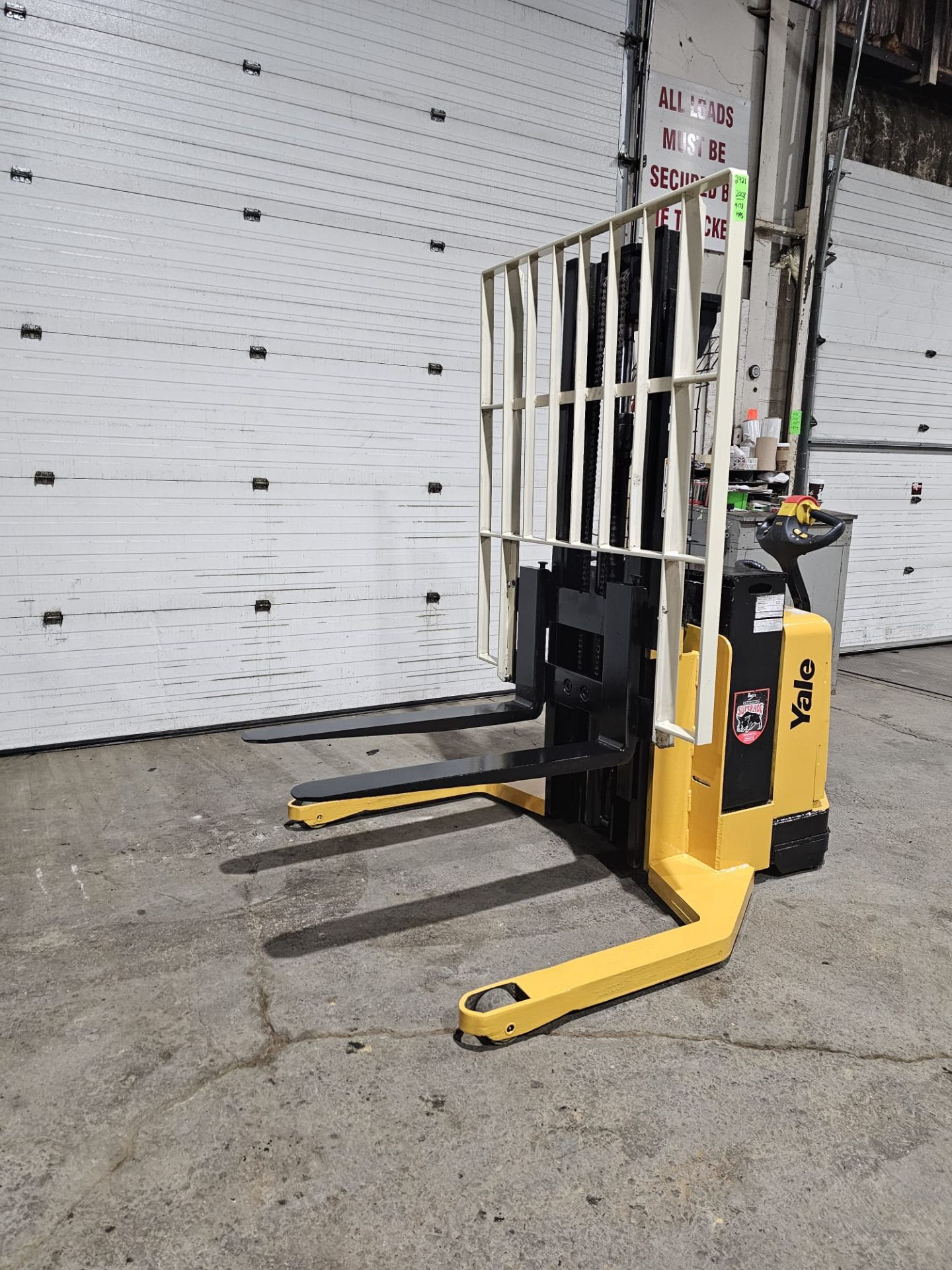 2008 Yale Pallet Stacker Walk Behind 4,000lbs capacity electric Powered Pallet Cart 24V with Low - Image 3 of 6