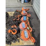 Lot of 5x 1.5T JET chain hoists