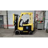 2018 Hyster 5000lbs Capacity Forklift Electric with 48v - 3-STAGE MAST with Sideshift with trailer