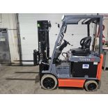 2017 Toyota 5,000lbs Capacity Electric Forklift 3-STAGE MAST 36V with sideshift 189" load height &