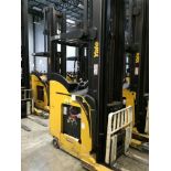 2007 Yale Reach Truck 4500lbs Capacity Unit with 360" Height Lift NEW 36V Battery - 3-Stage Mast -