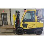 2017 Hyster 7,000 Propane (LPG) Outdoor Forklift Built in Digital Scale 3-Stage 182" Load Height