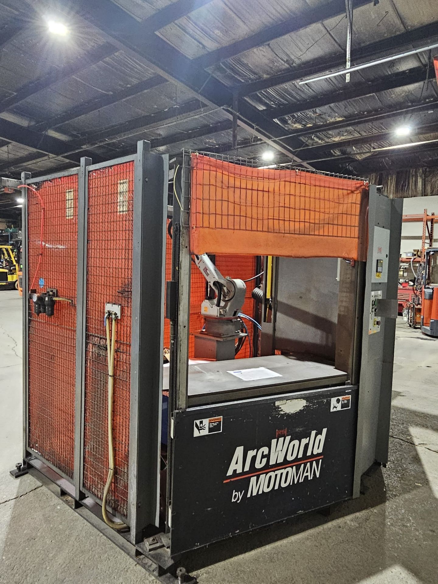 Motoman Model UP-6 Welding Robot Cell with Yasnac Controller, Miller Axcess 450 Welder Tip Cleaner - Image 18 of 26