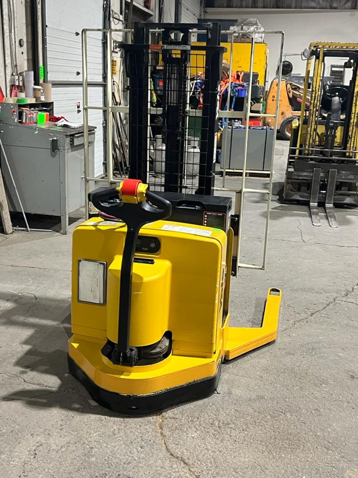 2005 Yale Pallet Stacker Walk Behind 4,000lbs capacity electric Powered Pallet Cart 24V with LOW - Image 2 of 4