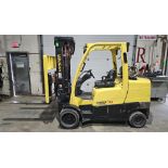 2007 Hyster 10,000 LPG (propane) Forklift Digital scale 3-stage 185" Load Height Sideshift 48" forks