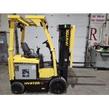 2014 Hyster 5,000lbs Capacity Electric Forklift 36V with sideshift 3-STAGE MAST 189" load height