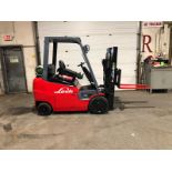 2013 Linde 5000lbs Capacity LPG (Propane) INDOOR Forklift with sideshift (no propane tank included)