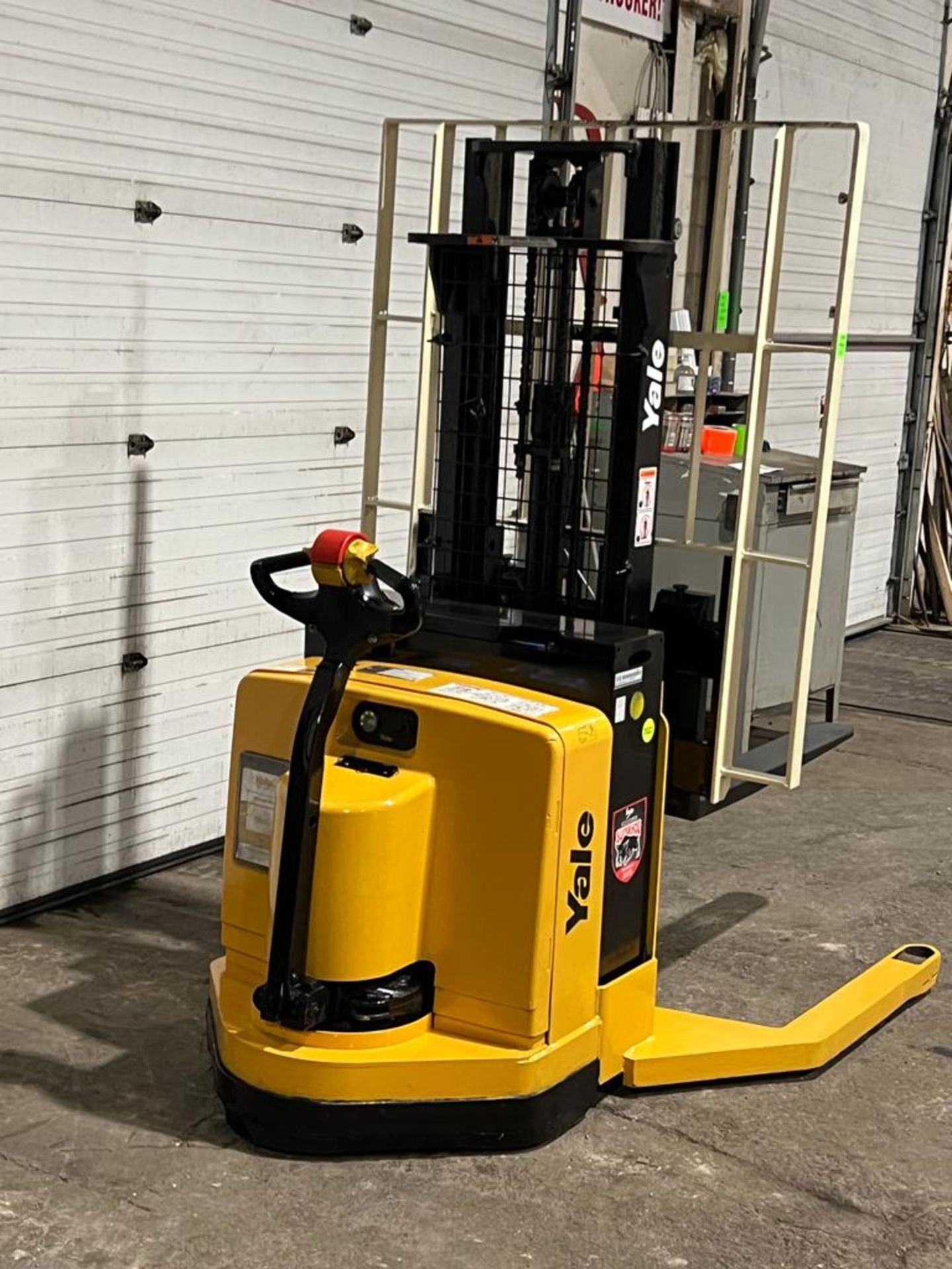 2012 Yale Pallet Stacker Walk Behind 4,000lbs capacity electric Powered Pallet Cart 24V with Low - Image 3 of 3