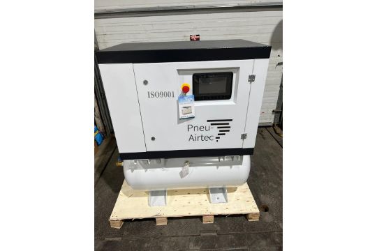 MINT Pneu-Airtec 7.5HP Rotary Screw Air Compressor - UNUSED COMPRESSOR - Image 4 of 4