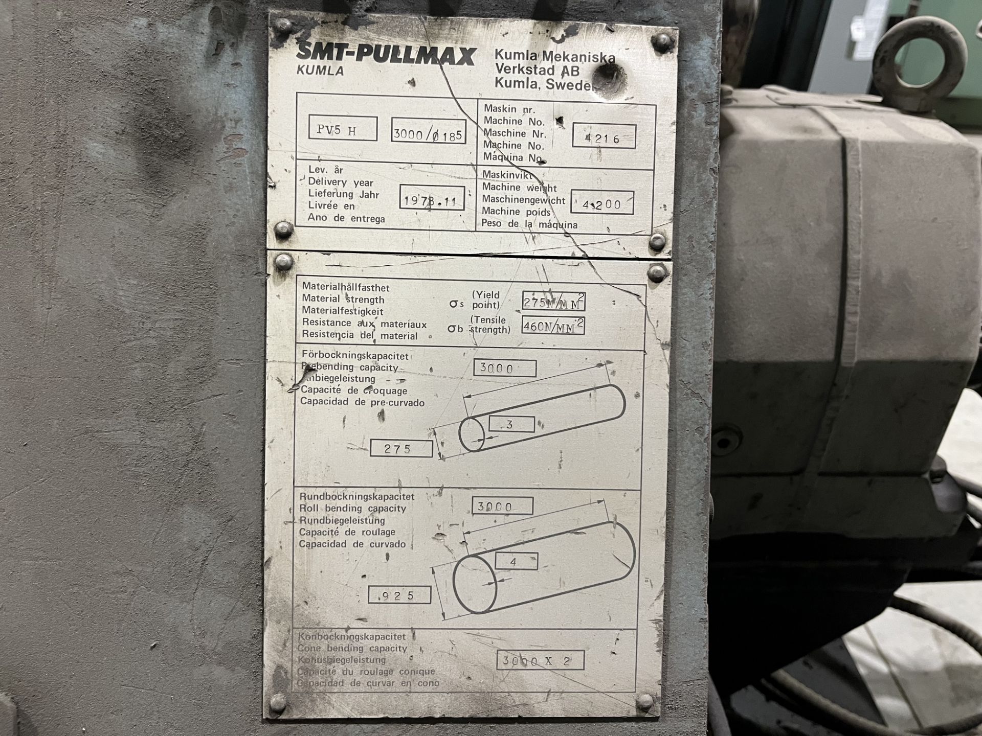 HYDRAULIC PLATE ROLL - Image 3 of 4