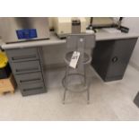 (Lot) Uline Work Station w/ Stool, Approx.