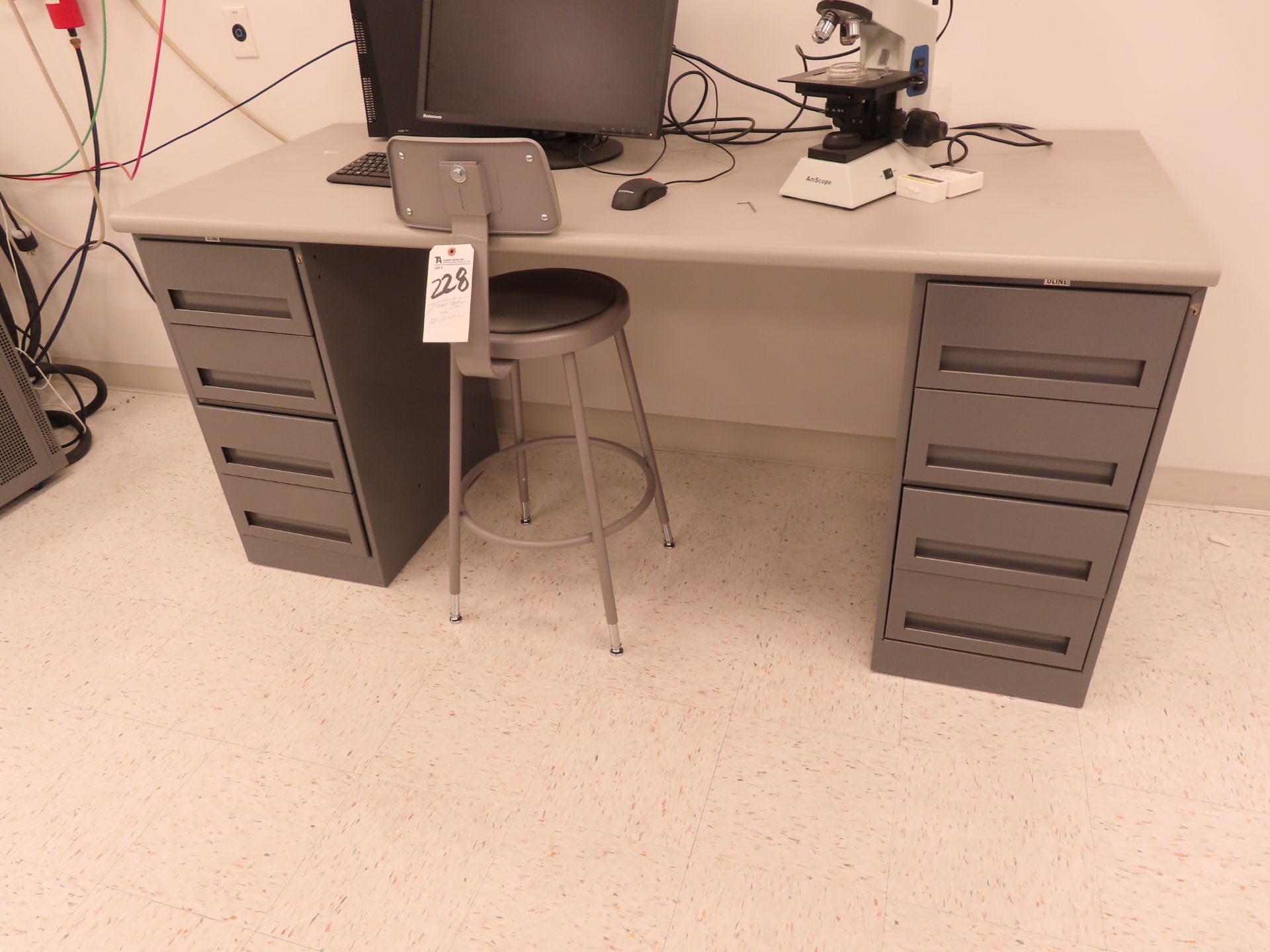 (Lot) Uline Work Station w/ Stool, Approx.