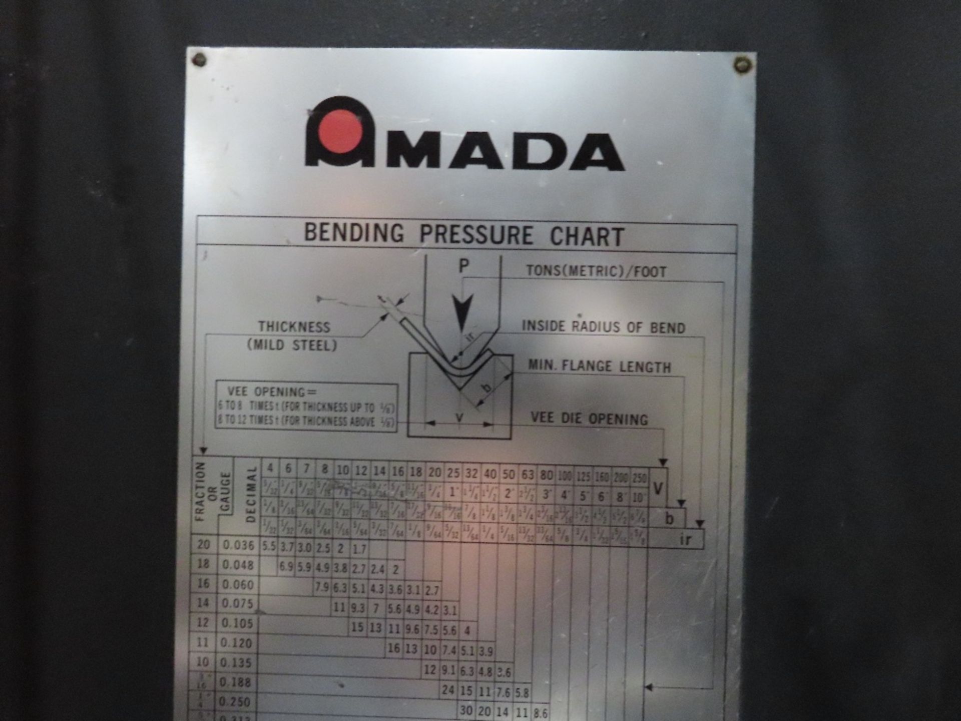 (1986) Amada mod. RG-100, 100-Ton Power Press - Image 6 of 9