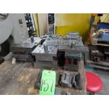 (Lot) Punch Press Dies w/ Rack