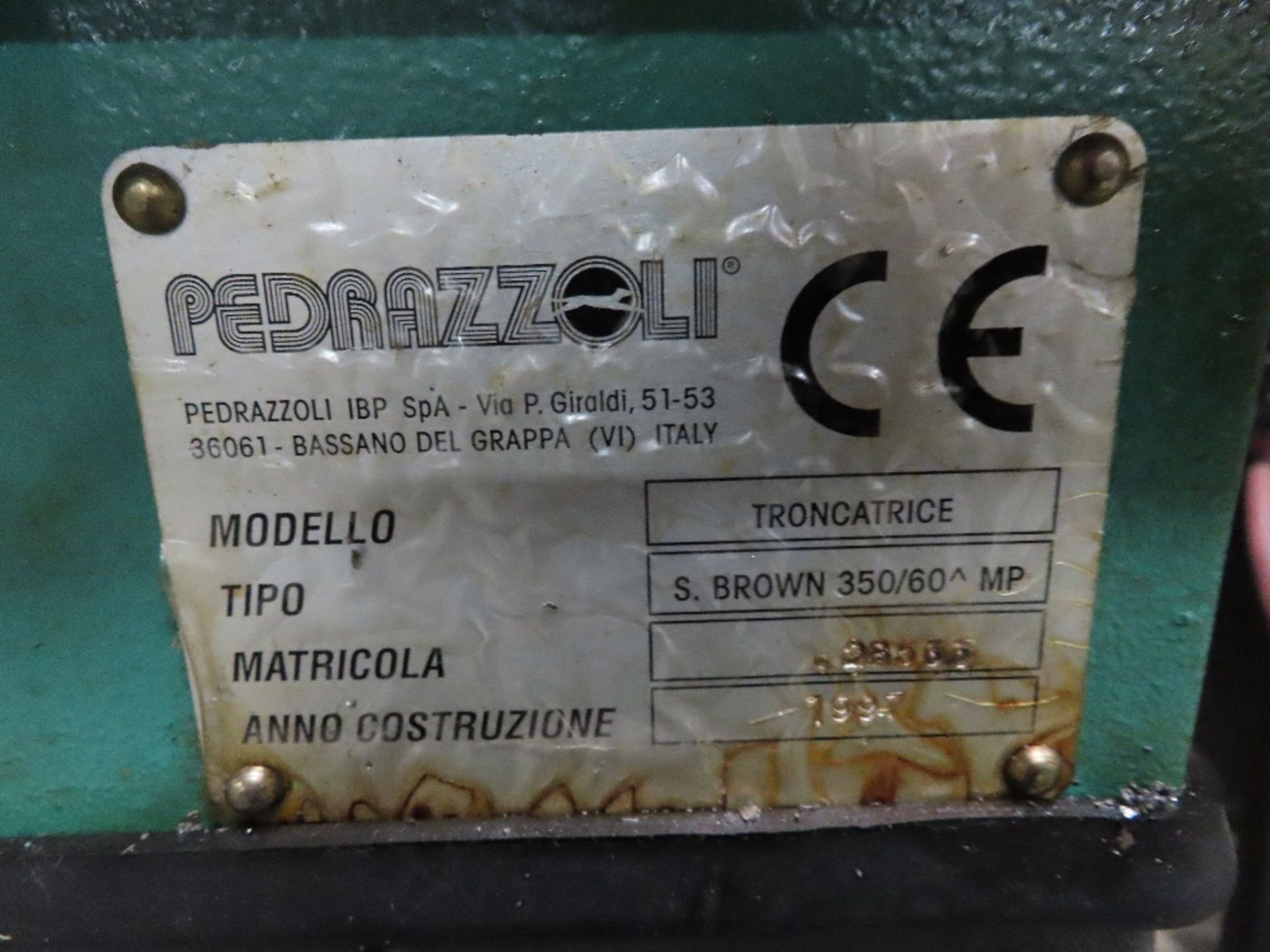 Pedrazzoli mod. Troncatrice, 14'' Cold Saw - Image 5 of 5