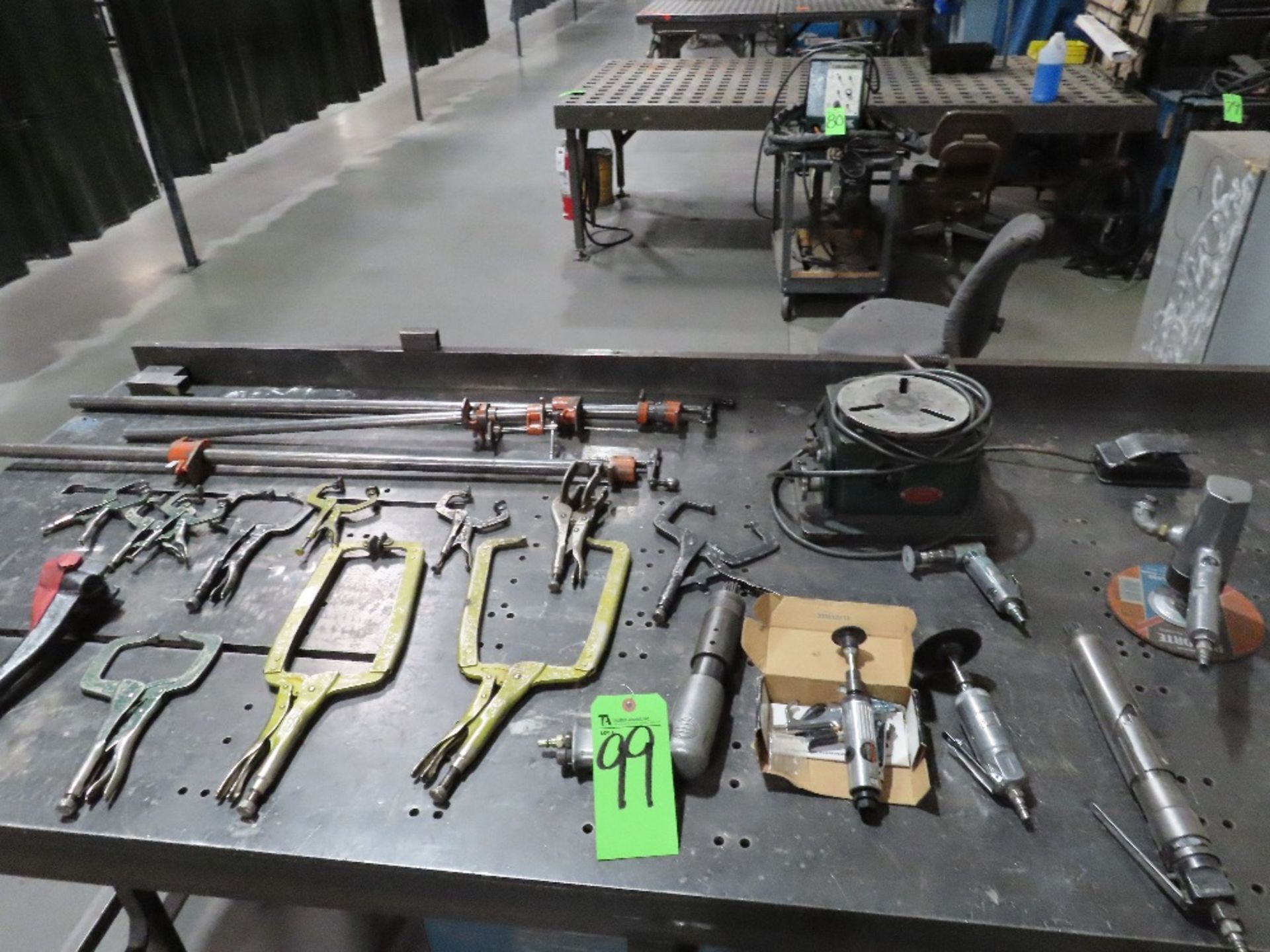 (Lot) Welding Positioner, Clamps, Pneu. Tools