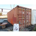 20' Storage Container (No Contents)