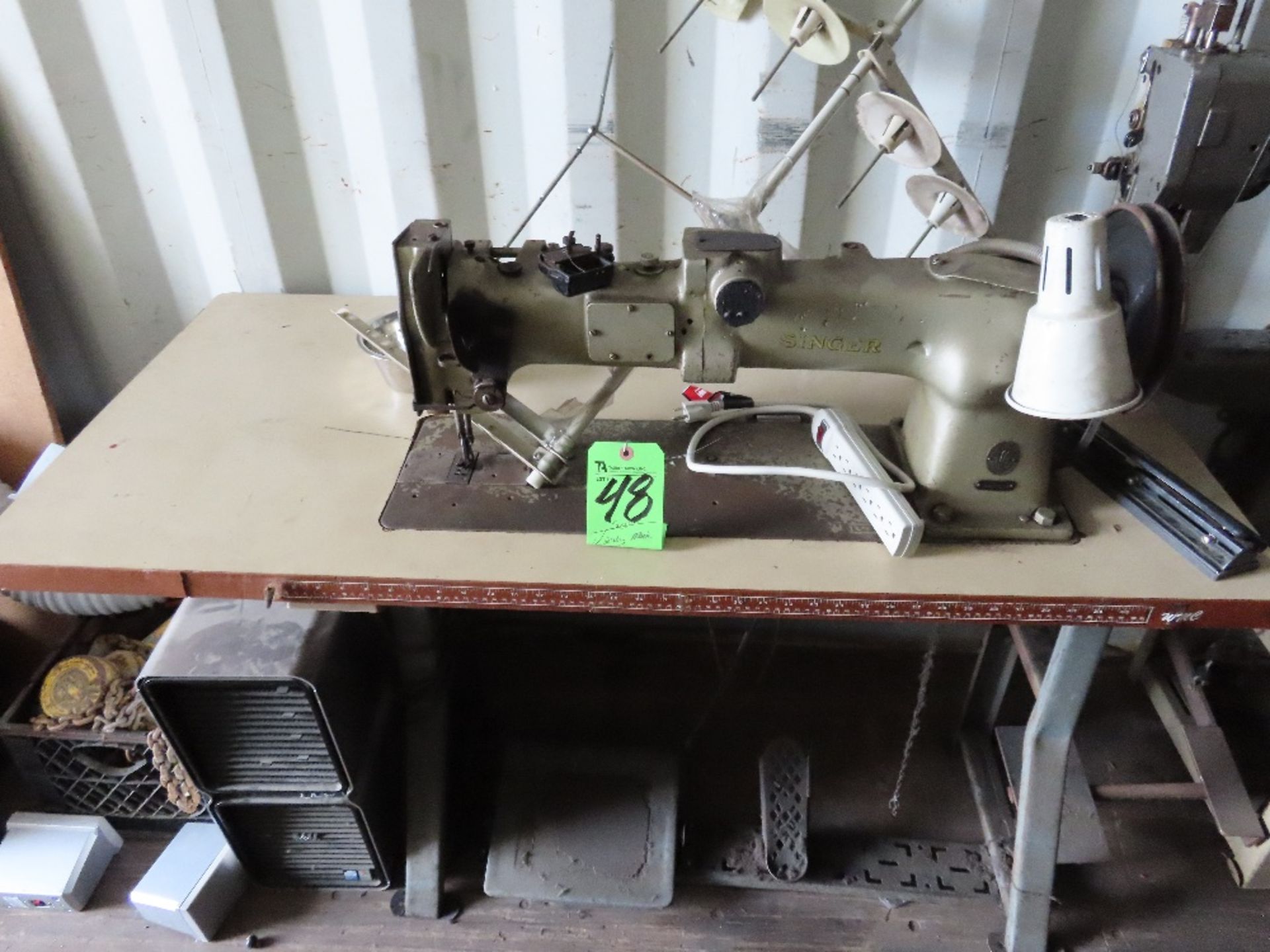 Singer Heavy Duty Single Needle Sewing Mach.