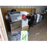 (Lot) Mini Refrigerator, HP Printer & Misc.